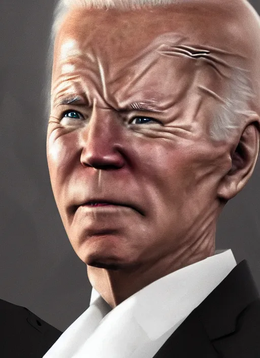 Prompt: hyper realistic ultra realistic blind seer photo furious glowing eyes biden, high quality photo, detailed , 8k