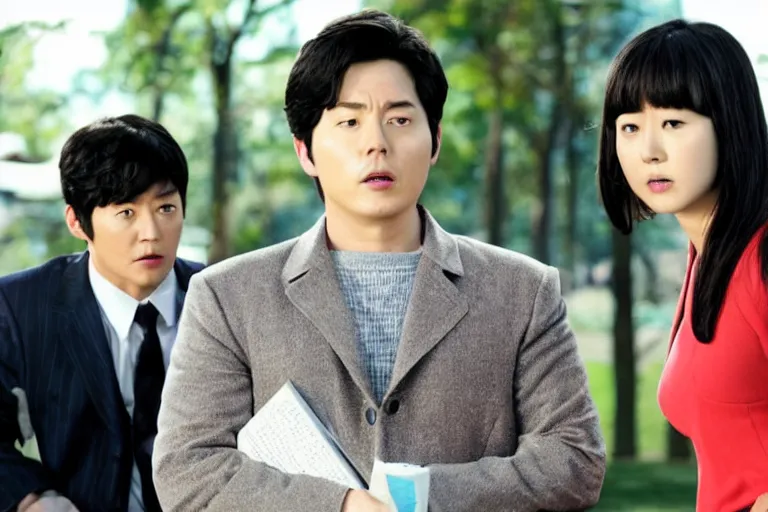 Image similar to still from korean adaptation of Parks and Recreation (2009)