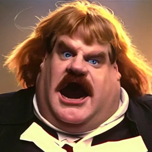 Prompt: Chris Farley playing Doctor Robotnik, in the new action-movie Sonic, full-cosplay