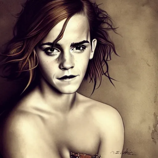 Image similar to emma watson, by jean - baptiste monge