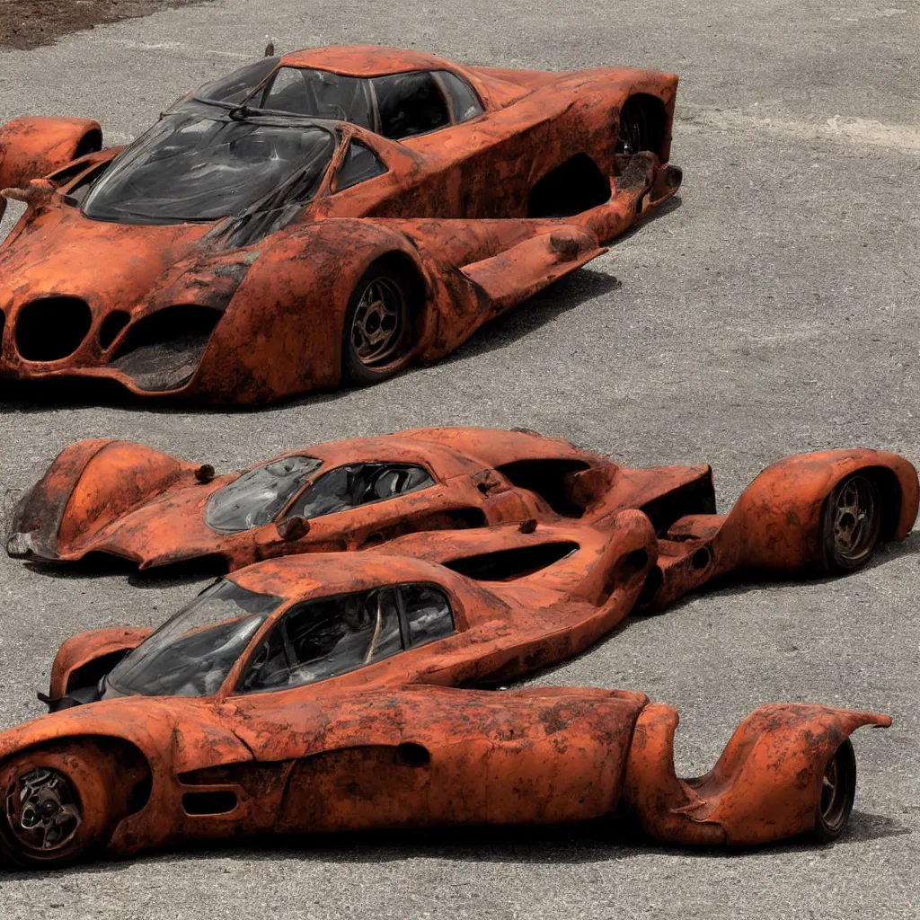 Image similar to rusty supercar