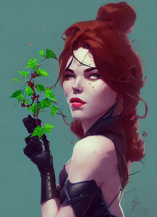 Prompt: highly detailed portrait of poison ivy and batman, magnificent, photographic realistic background, by atey ghailan, by greg rutkowski, by greg tocchini, by james gilleard, by joe fenton, by kaethe butcher, trending on instagram, award winning details