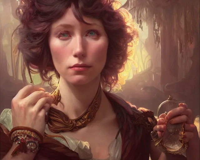 Prompt: photography of cindy sherman, deep focus, d & d, fantasy, intricate, elegant, highly detailed, digital painting, artstation, concept art, matte, sharp focus, illustration, hearthstone, art by artgerm and greg rutkowski and alphonse mucha