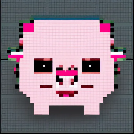 Image similar to cute adorable pig pixel art, trending on artstation, deviantart, pixiv