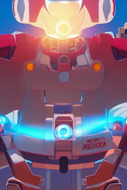 Image similar to metabots medabots medarotto medarot robot minimalist comics, behance hd by jesper ejsing, by rhads, makoto shinkai and lois van baarle, ilya kuvshinov, rossdraws global illumination ray tracing hdr radiating a glowing aura