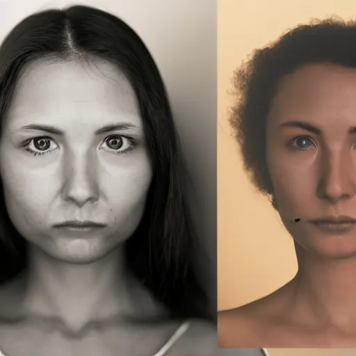Image similar to average face portrait photograph
