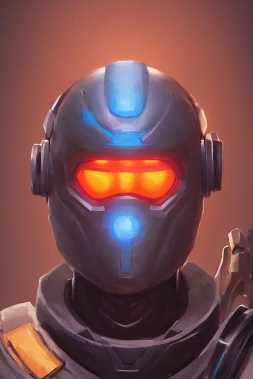 Image similar to epic mask helmet robot ninja portrait stylized as fornite style game design fanart by concept artist gervasio canda, behance hd by jesper ejsing, by rhads, makoto shinkai and lois van baarle, ilya kuvshinov, rossdraws global illumination radiating a glowing aura global illumination ray tracing hdr render in unreal engine 5