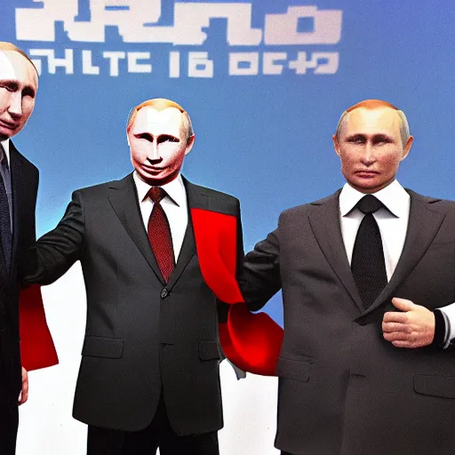 Prompt: Putin in ROBLOX.