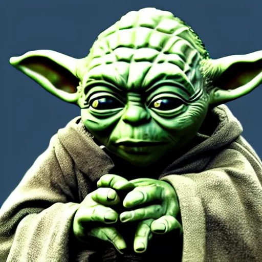 Image similar to Yoda in Lord of the Rings, highly detailed, high quality, HD, 4k, 8k, Canon 300mm, professional photographer, 40mp, lifelike, top-rated, award winning, realistic, sharp, no blur, edited, corrected, trending