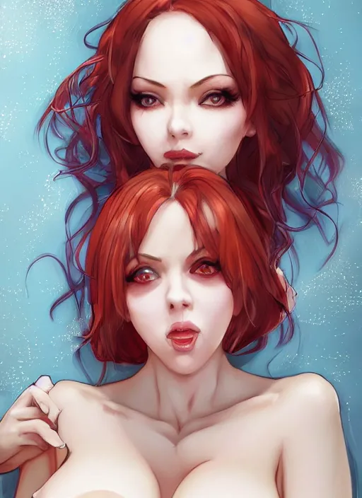 Image similar to jenna lynn meowri as a drunk stepmom, incredibly detailed face, true anatomy, centerfold, art by wlop