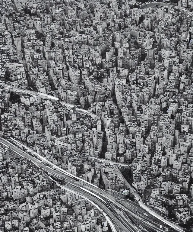 Prompt: “ city, placed on the mobius strip surface. photography by aydın buyuktas ”