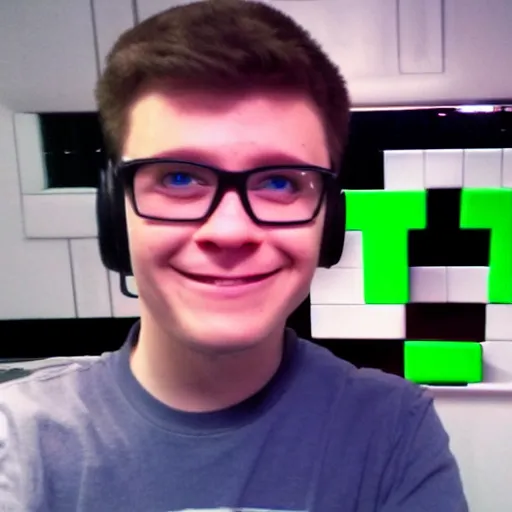 Prompt: nerkin minecraft youtuber