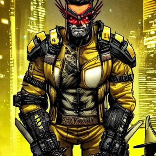 Prompt: Cyberpunk Wolverine