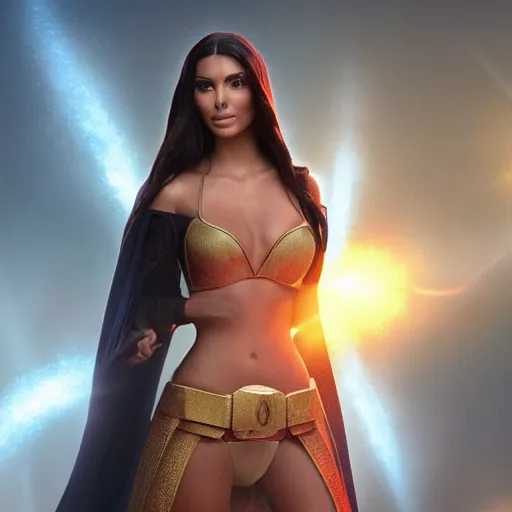 Image similar to victoria justice with kim kardashian body as princess padme in star wars episode 3, 8 k resolution, cinematic lighting, anatomically correct