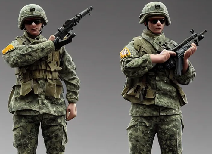 Image similar to Image on the store website, eBay, Full body, highly detailed 80mm resin figure of Modern U.S. Soldiers