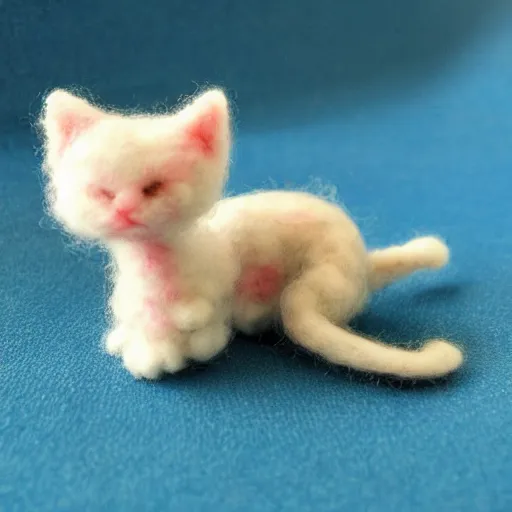 Image similar to needle felt kitten