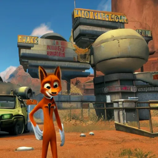 Prompt: Nick Wilde stars in this gritty near-future game by Valve Software in which the Black Mesa Research Facility is overtaken by hostile aliens.