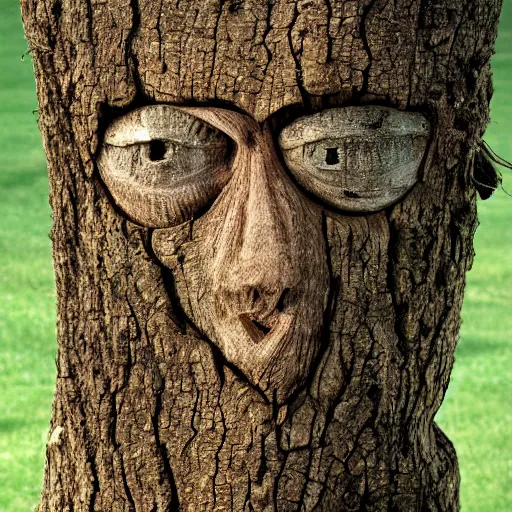 Image similar to a tree with face
