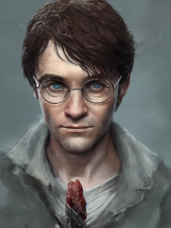 Image similar to antony starr as harry potter, au naturel, hyper detailed, digital art, trending in artstation, cinematic lighting, studio quality, smooth render, unreal engine 5 rendered, octane rendered, art style by klimt and nixeu and ian sprigger and wlop and krenz cushart