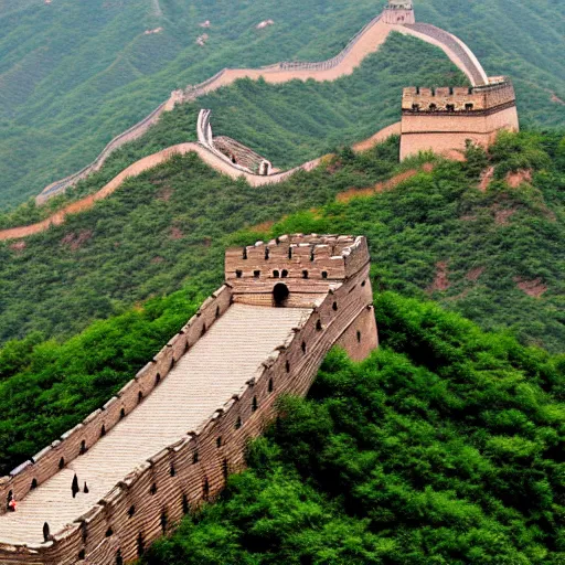 Image similar to the great wall of china made of toast