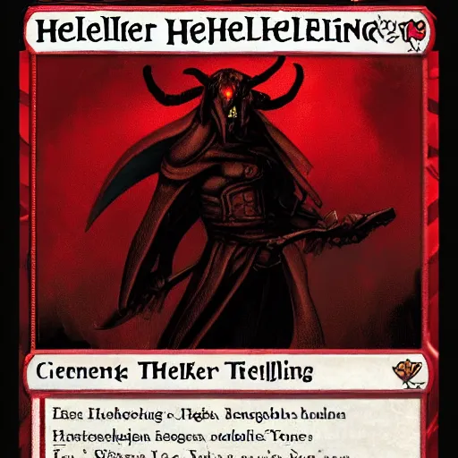 Image similar to helltaker tiefling, rogue, d & d, red skin