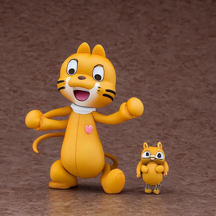 Image similar to Garfield, An anime Nendoroid of Garfield, figurine, detailed product photo