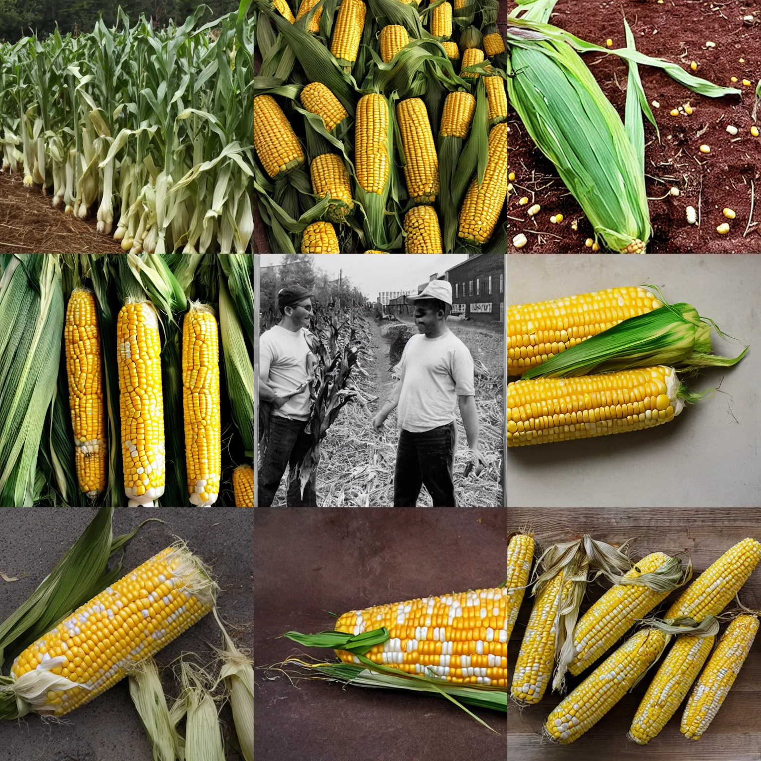 Prompt: corn 3 : the inevitable radical deconstruction of corn 2. the vegetable of the queer communist revolution.