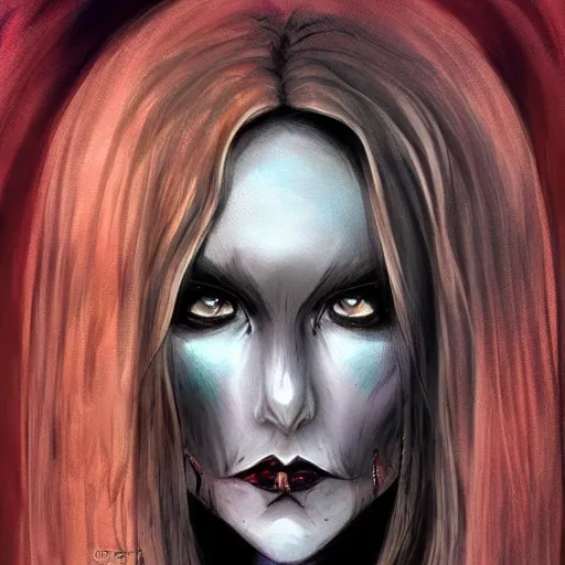 Prompt: character art of evil druidess | silver curved dagger | by Brom | blighted forest | comic book style | realistic face and body | beautiful detailed young face | pulp adventure heroine