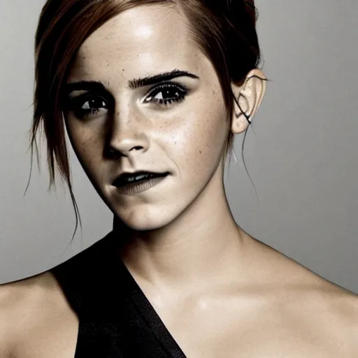 Prompt: Emma Watson as Black Widow