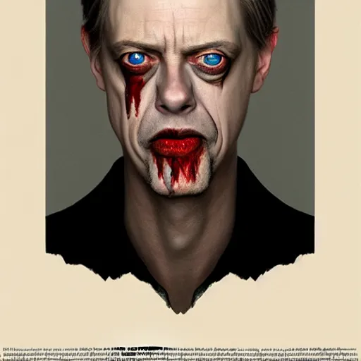 Prompt: hyperrealistic mixed media image of Steve Buscemi as a vampire, stunning 3d render inspired art by István Sándorfi and Greg Rutkowski, perfect facial symmetry, realistic, highly detailed attributes and atmosphere, dim volumetric cinematic lighting, 8k octane extremely hyper-detailed render, post-processing, masterpiece,