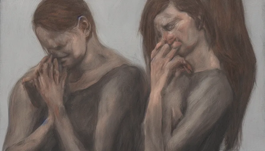 Image similar to jeremy blake art depicting grief