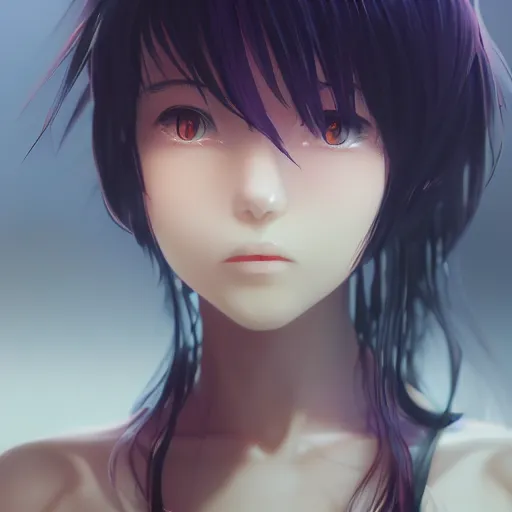 Image similar to photorealistic dramatic liquids anime people render, detailed face, colorful, atmosphere cinematic, by wlop, by ilyu kuvshinov, by makoto shinkai, soft shadows, concept art, super detailed, octane render, vfx, houdini, 8 k, super realistic, ufotable studio art style, global illumination, trending in pixiv, dramatic color