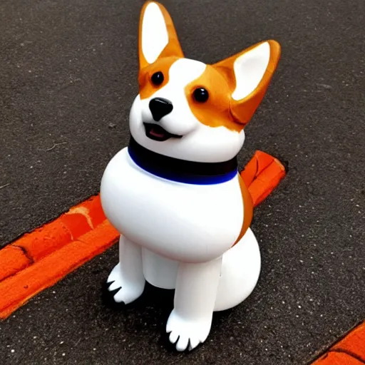 Image similar to robot corgi