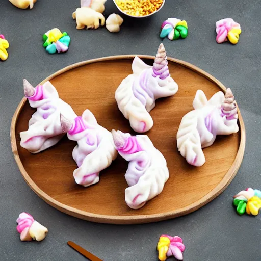 Image similar to Unicorn dumplings