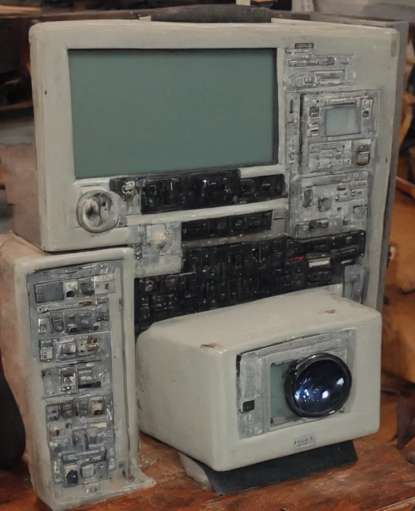 Prompt: vintage crt monitor