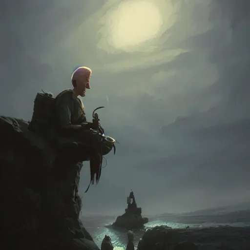 Image similar to handsome squidward, dramatic lighting, cinematic, establishing shot, extremly high detail, photorealistic, cinematic lighting, artstation, style by greg rutkowski