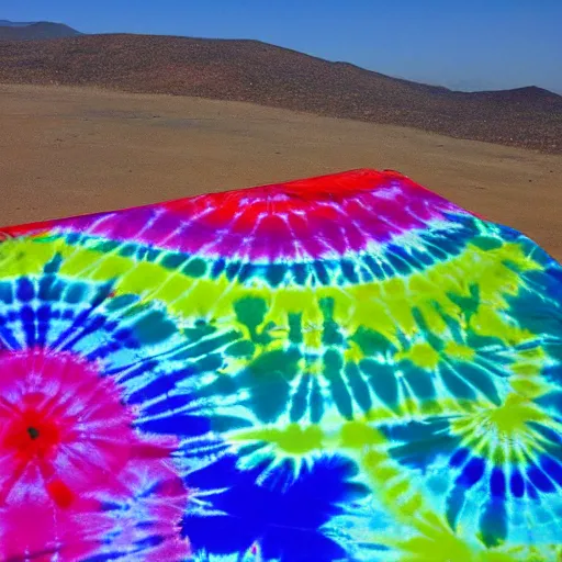 Prompt: tie dye mountain