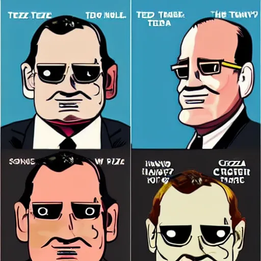 Image similar to ted cruz zodiac killer