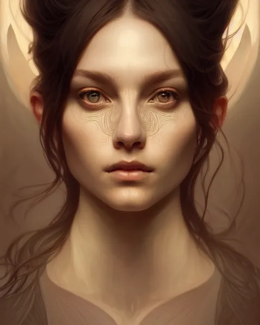 Image similar to symmetry portrait from stuio ghilbli, forest, intricate, elegant, highly detailed, digital painting, artstation, concept art, smooth, sharp focus, illustration, art by artgerm and greg rutkowski and fra angelico and alphons mucha