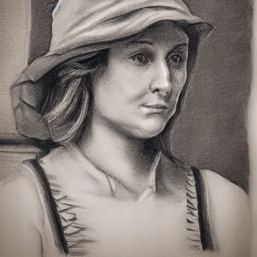 Prompt: Folger's Coffee Girl, Sarah, realistic, sharp focus, highly detailed