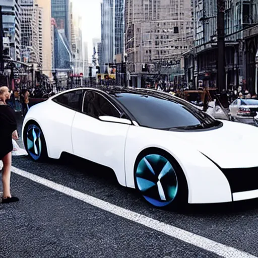 Image similar to electric car designed by kanye west
