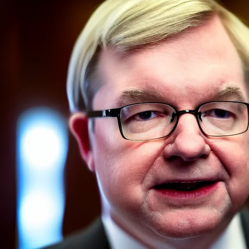 Image similar to portrait of Senator Kevin Rudd, Portrait, 4K