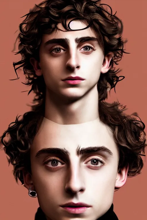 Image similar to Timothee Chalamet, portait photo, profile picture, hyperrealistic, concept art, octane render, unreal engine 5, digital art, high quality, highly detailed, 8K, cute, defined face, elegant clothes, trending on DeviantArt