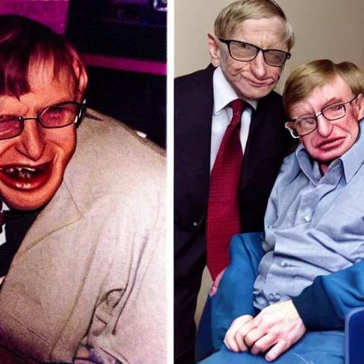 Image similar to stephen hawking cosplaying as the hulk, muscly stephen hawking wearing a hulk costume, bill gates jacked beefy cosplay award winner