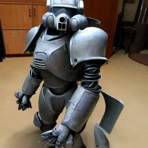 Image similar to a T-60 Power Armor from Fallout,