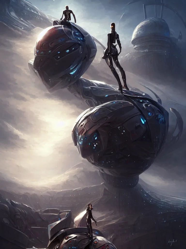 Image similar to a person looking like vladimir putin riding giant steel krab, masterpiece, intricate, elegant futuristic wardrobe, highly detailed, digital painting, artstation, concept art, crepuscular rays, smooth, sharp focus, illustration, background galaxy, cyberpunk colors, volumetric lighting, art by artgerm and james jean and nick sullo