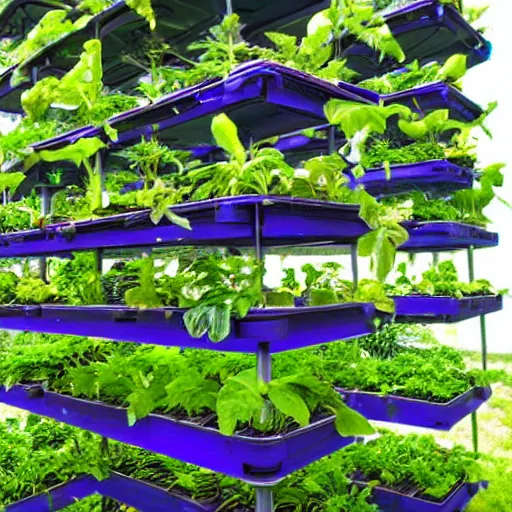 Prompt: solarpunk vertical farm