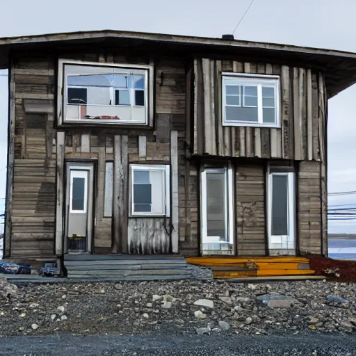 Image similar to avant - garde residential property in nome, alaska.