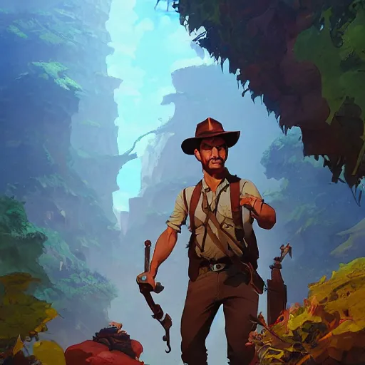 Prompt: hero world indiana jones, behance hd by jesper ejsing, by rhads, makoto shinkai and lois van baarle, ilya kuvshinov, rossdraws global illumination