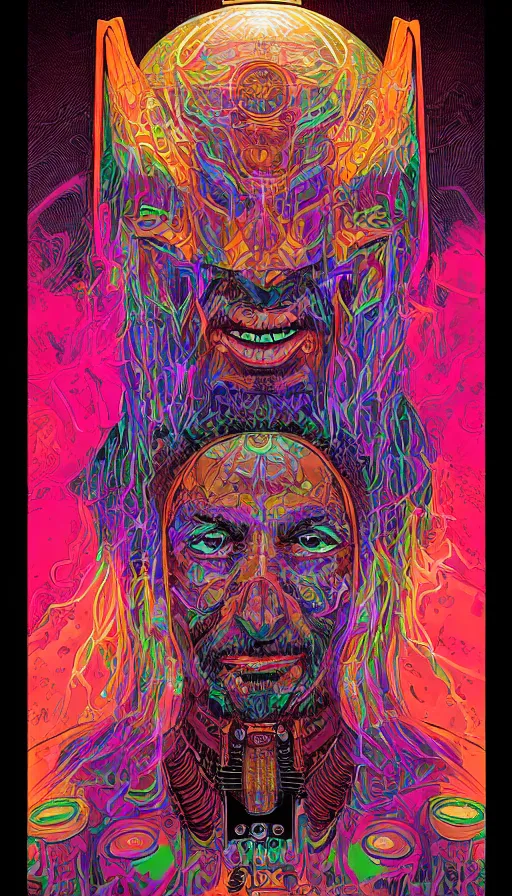 Image similar to portrait of a digital shaman, by dan mumford,